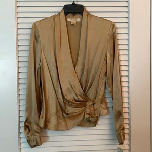 New 100% Silk blouse Peck & Peck size 8